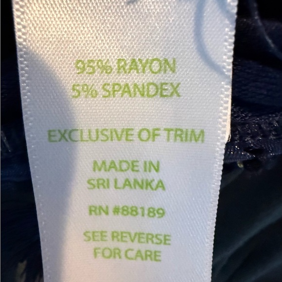 Lilly Pulitzer Navy Skirt with Tassels Size And Gold Detail Size L - Picture 5 of 5